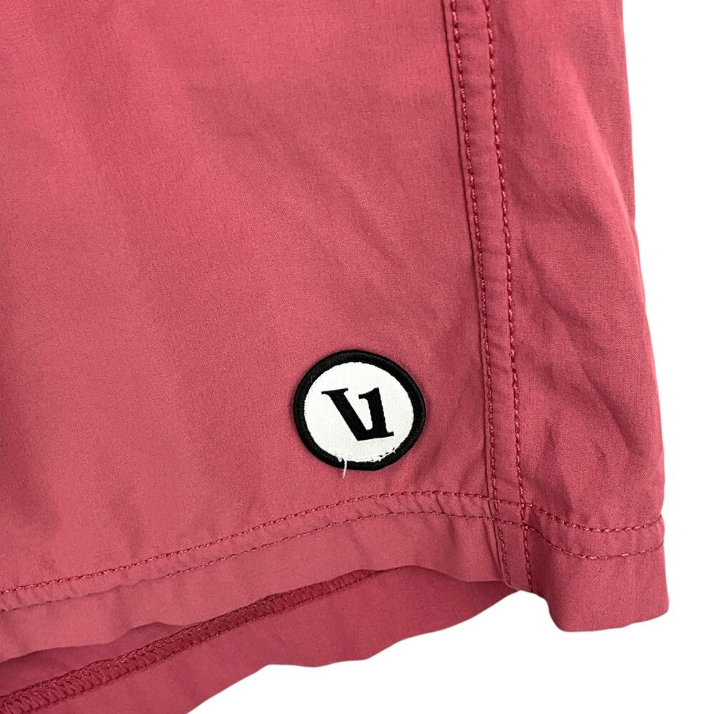 Vuori Kore Shorts Mens Small ? Red Lined Elastic Waist Drawstring Pockets Casual - Picture 4 of 11